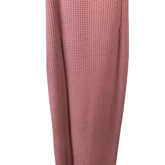 NWT Pretty Little Thing 16 Mauve Waffle Knit Maxi Dress Sleeveless Polyester - Picture 11 of 15